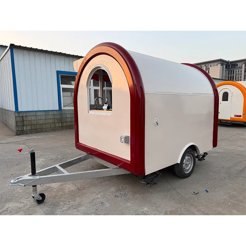Mini remorcă rotundă compactă pentru alimente