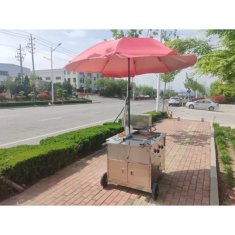 Cărucior de împingere cu umbrelă Hot Dog