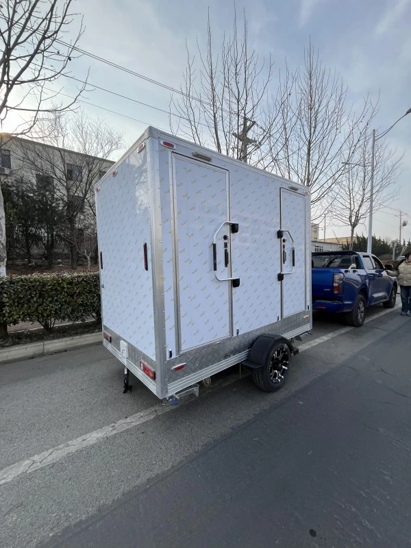 Two Station Portable Toilet Trailer